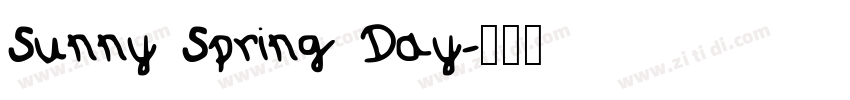 Sunny Spring Day字体转换